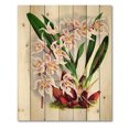 thumbnail image 3 of Designart 'White Vintage Orchid Flower II' Traditional Print on Natural Pine Wood, 3 of 5