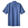 thumbnail image 6 of Port Authority Men's Pique Knit Polo 5XL Faded Blue, 6 of 6