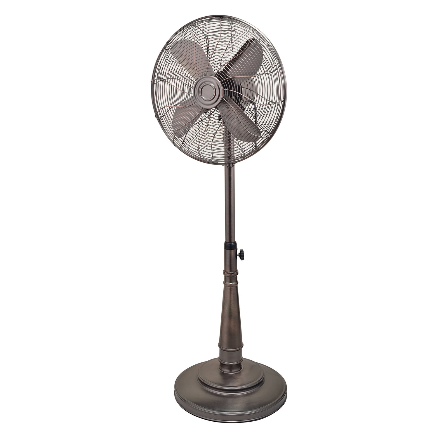 Optimus 16 Inch Retro Oscillating Stand Fan with Oil Rubbed Bronze Finish