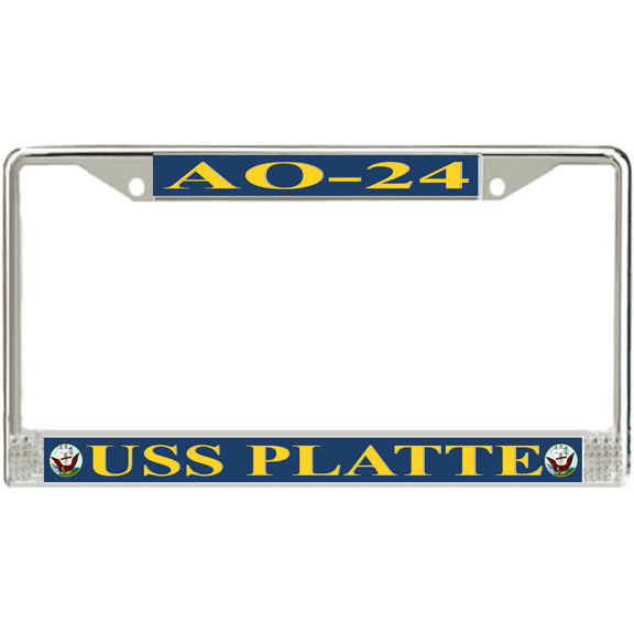 USS Platte AO-24 License Plate Frame