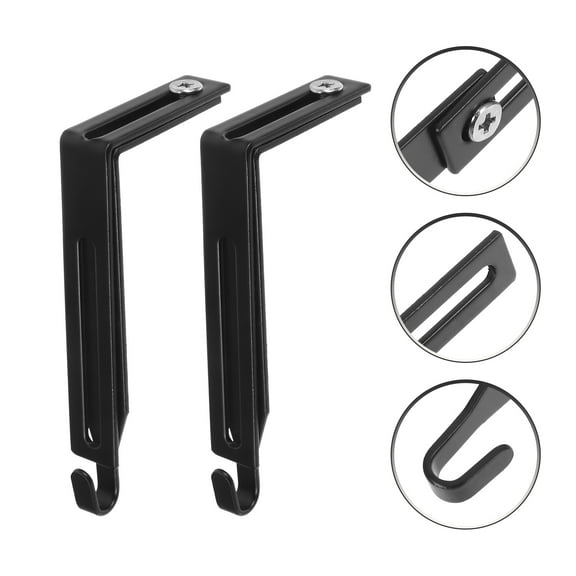 4Pcs Adjustable Cubicle Hanger Universal Partition Metal Cubicle Hooks Door Hanger