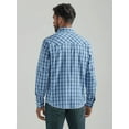thumbnail image 2 of Wrangler Western Snap Navy Blue Plaid - Mens Shirt  - 112324669, 2 of 3