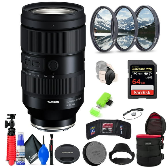 Tamron 35-150mm f/2-2.8 Di III VXD Lens for Sony E + Accessories (INTL Model)