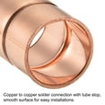 thumbnail image 5 of Uxcell 12.7mm Straight Copper Pipe Coupling Connecting Adapter Solder Connection for Plumbing 5 Pack, 5 of 5