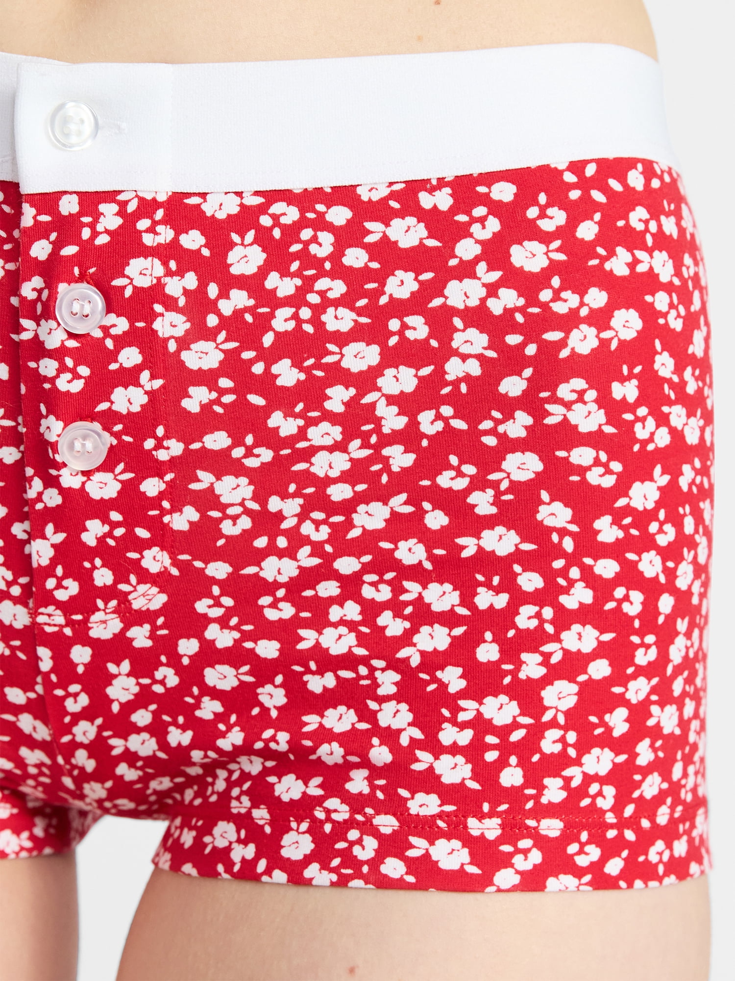 No Boundaries Women's Cotton Jersey Boyshort Panties, Sizes XS-XXXL