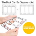 thumbnail image 4 of Yayeee Rocker Switch Wall Plate 3-Gang 6.5"x4.6" Home Decorative Outlet Cover, White Nordic Christmas House, 4 of 6