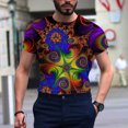 thumbnail image 5 of JINMGG Mens Tops under $5,Men's Unisex Daily T Shirt 3D Print Graphic Prints Animal Print Long Sleeve Tops Casual Bloue,Multicolor XXL, 5 of 9