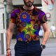 thumbnail image 5 of Hombre Unisex Diario Camiseta 3D Estampado Gráfico Estampados Animal Estampado Manga Larga Tops Casual Bloue Pompotops  oipoqjl4678, 5 of 9