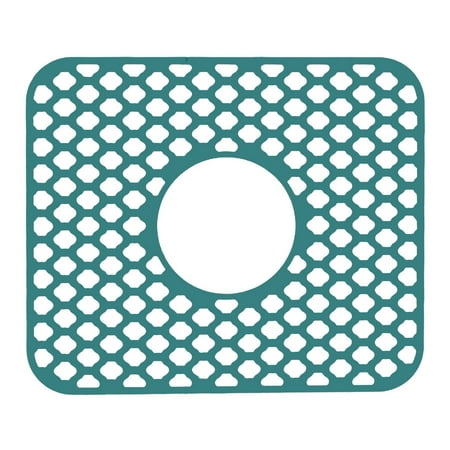 

Mightlink Drain Pad Reusable Quick Drying Hollow Silicone Kitchen Bar Sink Protective Anti-slip Dish Drain Mat for Daily Use