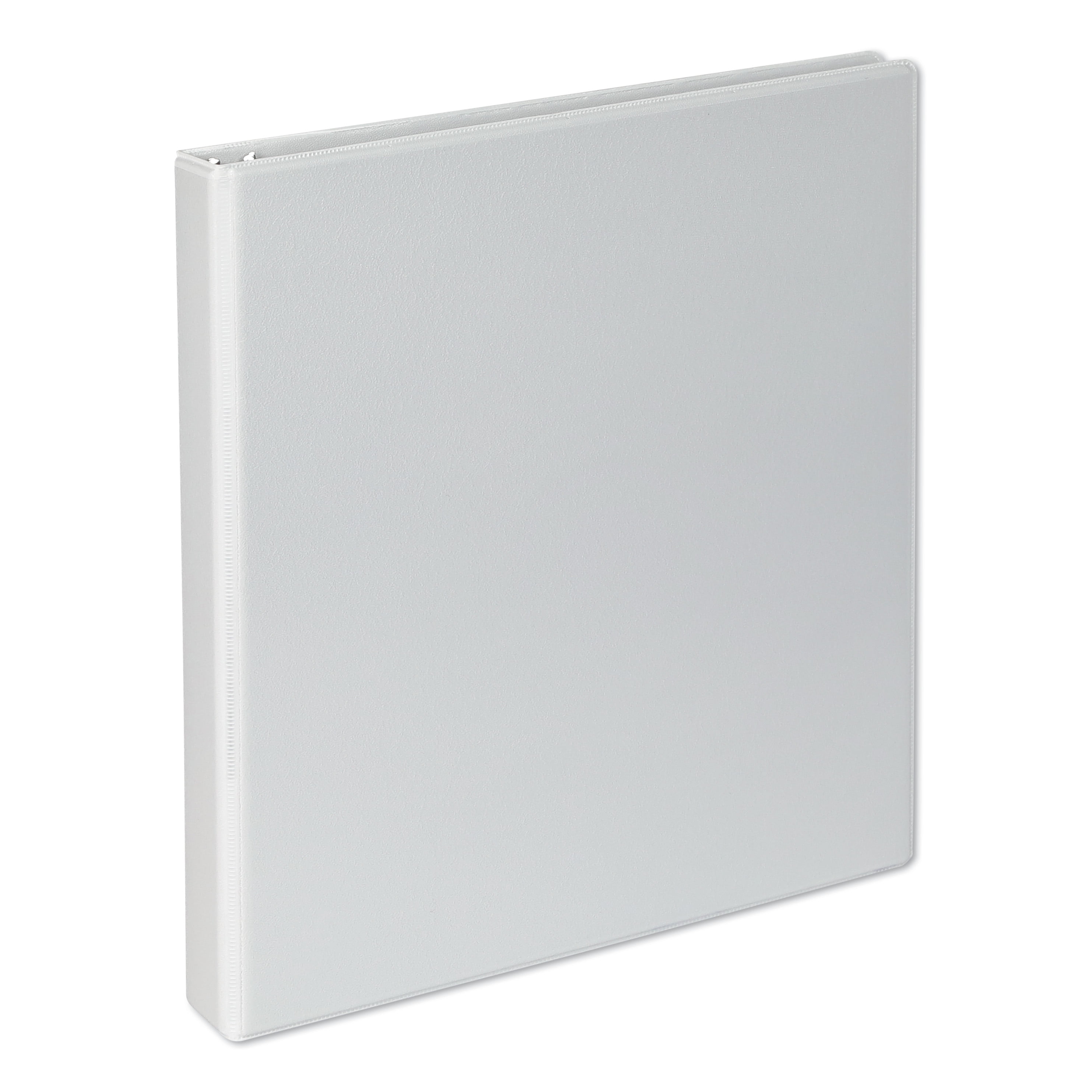 Universal Slant-Ring View Binder, 3 Rings, 1' Capacity, 11 x 8.5, White, 4/Pack -UNV20742PK