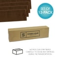 thumbnail image 7 of Sussexhome Carpet Stair Treads for Wooden Steps - Indoor Staircase Step Treads with Thick Carpet & Pattern Design - 9'' x 28'', Brown & White, Pack of 13, 7 of 7