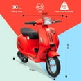thumbnail image 3 of Huisuilinss Kids Ride On Motorcycle,24V 350W Electric Motorcycle,Electric Scooter Max Up To 14MPH,Ride On Moped With Rear Brake,Twist Grip Throttle & LED Light,Ride On Toys For Kids/Teens 8-12, 3 of 7