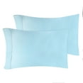 thumbnail image 2 of Superior Modal From Beechwood 400TC Light Blue Pillowcase Set, Standard, 2 of 7