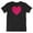Black, variant on Floral Heart or Love Valentine T-Shirt for Wife, GF, Women & Girls (Distressed) Athletic Heather
