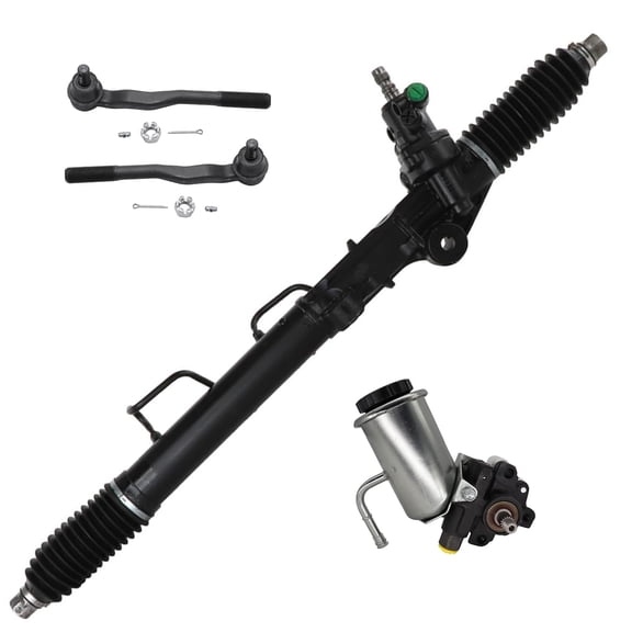 Detroit Axle - 3.4L Rack and Pinion Kit for 1996-2002 Toyota 4Runner 1997 1998 1999 2000 2001 Rack and Pinion Assembly Power Steering Pump with Reservoir Front Outer Tie Rods