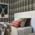 thumbnail image 2 of Chesapeake Saranac Grey Flannel Prepasted Easy Walls Wallpaper, 20.5-in by 33-ft, 56.4 sq. ft., 2 of 3