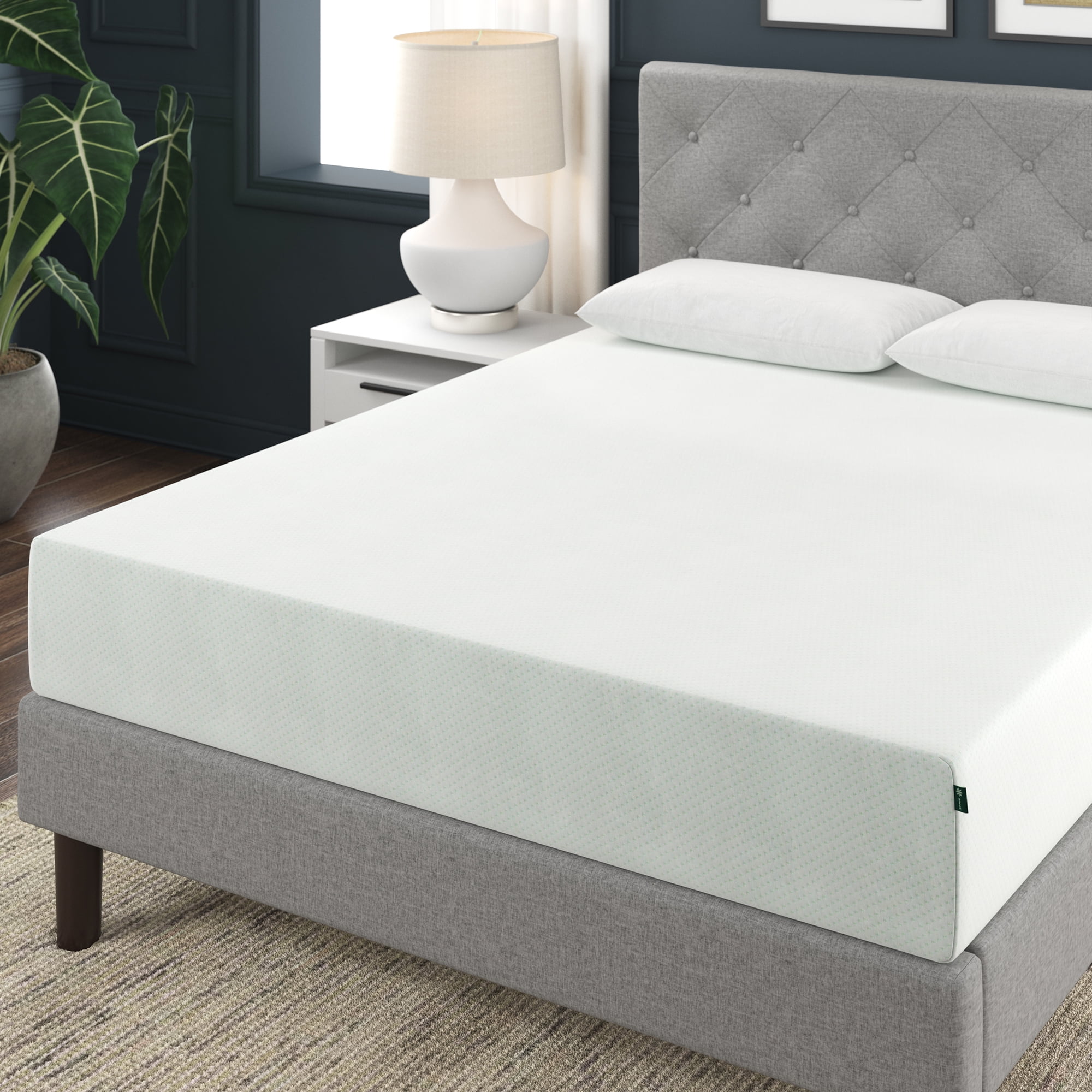 Zinus Spa Sensations Green Tea Rest Well 10" Medium Memory Foam Mattress, Twin