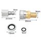 thumbnail image 4 of Acoplamiento hidráulico kusrkot 1/8 pulgadas a rociador Conector de desconexión rápida, 4 of 4