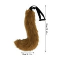 thumbnail image 3 of Clearance Hallo-ween Decorations,Event & Party,Hallo-ween 3D Cute Animal Tail Pendant Women Holder Pompoms Tail Fashionable Hairy Tail 50cm Hallo-ween Plush Tail,Home Decor, 3 of 5