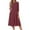 Dark Purple #13, variant on Evdexr 3/4 Sleeve Fit and Flare Dresses for Women Solid Color A Line Flowy Dress Crew Neck Casual Midi Dress with Pockets White XL