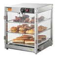 thumbnail image 1 of VEVOR 3-Tier Commercial Food Warmer Display Countertop Pizza Cabinet with Light, 1 of 9