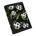 thumbnail image 2 of CHAQLIN Trifold Card Wallet Green Star Soccer Portable Children's Wallet for Sports, Polyester Foldable Kids Trifold Wallet, 2 of 6
