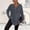 Dark Gray plus size fall tops a1, variant on Women Plus Size Fall Winter V Neck Long Sleeve Zipper Pullover Tops Casual Solid Loose Fit Tunic Tshirts Blouses, Blue 3XL