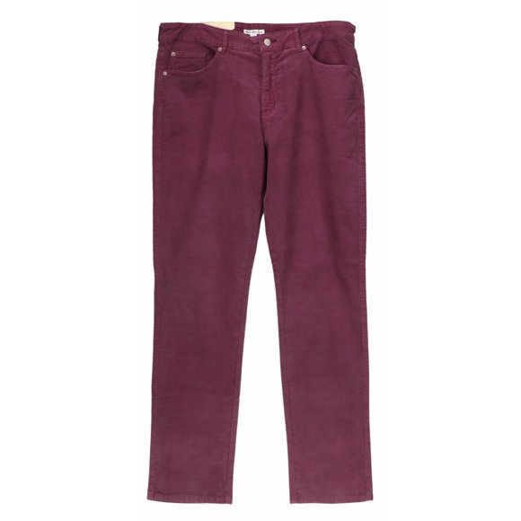 Peter Millar Men's Maroon Corduroy Pants & Capri - 36