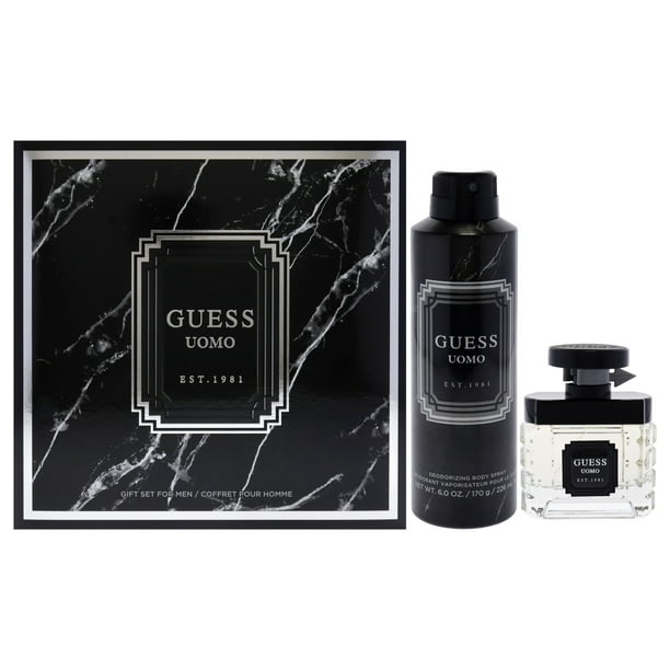 Guess Uomo de Guess para hombres: set de regalo de 2 piezas: spray EDT de 1,7 oz y spray corporal desodorante de 6 oz