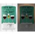 thumbnail image 2 of Caroline's Treasures BB5409CNL Wine Flue Sign Ceramic Night Light, 6x4x3", multicolor, 2 of 2