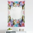 thumbnail image 1 of Floral Tapestry, Watercolor Design Vivid Spring Petals and Butteefflies Frame, Fabric Wall Hanging Decor for Bedroom Living Room Dorm, 5 Sizes, Multicolor, by Ambesonne, 1 of 1
