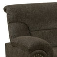 thumbnail image 2 of Transitional Chenille Fabric & Wood Sofa With Padded Armrests, Brown, 2 of 5