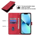 thumbnail image 5 of Feishell for Apple iPhone 15 Plus 6.7 inch Wallet Case with Wrist Strap,Flip Cover with Embossed Pattern PU Leather Kickstand Credit Card Slots Magnetic Clasp Folio Purse Phone Case,Red, 5 of 7