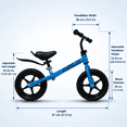 thumbnail image 2 of FUPOJH 12" Kids Balance Bike, Adjustable, EVA Silent Tires, Toddlers Ages 2-5,Blue, 2 of 9