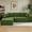 Green, variant on VFD Modular Sectional Couch in a Box 103" L Shaped Boneless Cloud Couch with Deep Seat, Convertible Sofa Bed for Living Room Bedroom Apartments Dorms, No Assembly Required, Orange, Left Facing Chaise