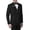 Solid Black, variant on Adam Baker Men's 91003 Formal Slim Fit 2-Piece Double Breasted Peak Lapel Tuxedo - Solid Black - 38S
