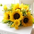 thumbnail image 4 of GOOHOCHY Fall Artificial Flowers Multi Color Tabletop Decor 5Pcs Business Owners, 4 of 8
