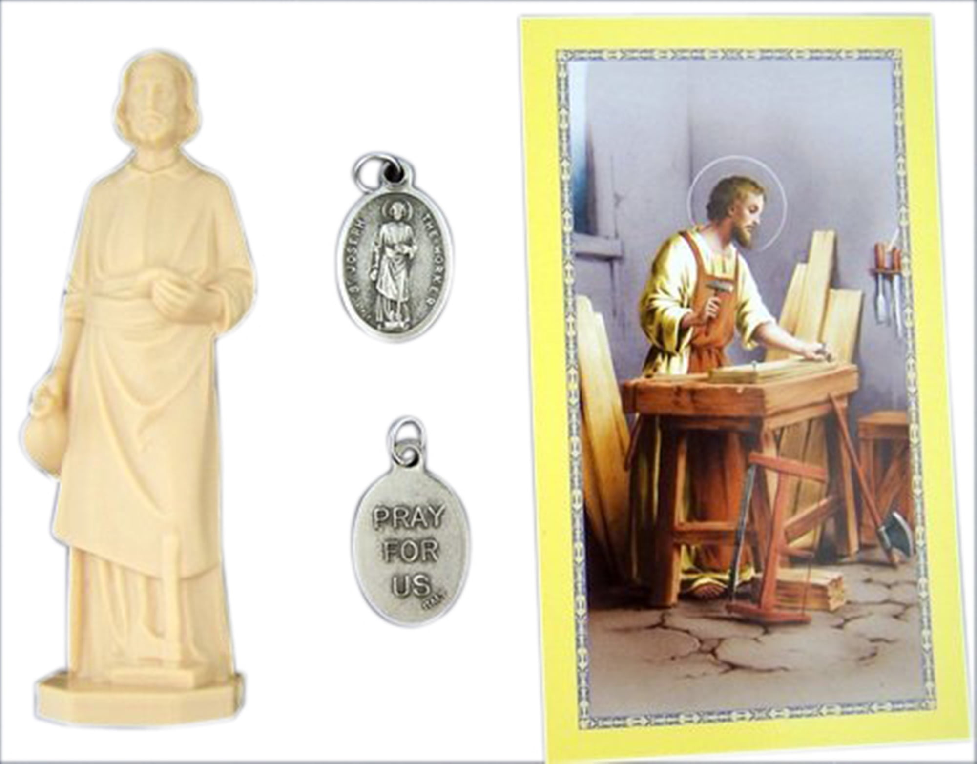 Home Seller Kit Saint Joseph Statue Figurine with Prayer Card