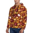 thumbnail image 3 of Sikiie Almond Nuts Men's Hoodie, Essentials Hoodie, Sweatshirt, Pullover Hooded Sweatshirt for Men-X-Large, 3 of 7
