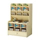 thumbnail image 1 of Organizador de bolígrafos de madera con cajón, portalápices de bricolaje, organizador de escritorio, papelería de oficina, 1 of 5