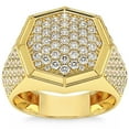 thumbnail image 4 of Pompeii 2 1/2Ct Diamond Men's Hexagon Pave Hip Hop Ring in 14k Gold (H/I,I1-I2), 4 of 6