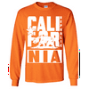 California Flag White Retro Bold Text Long Sleeve Shirt