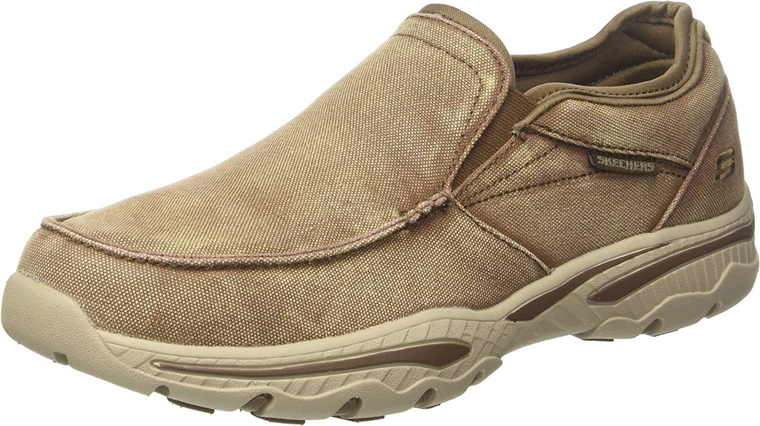 Skechers Men's Relaxed Fit-Creston-Moseco Moccasin, Light Brown, 8 M US ...