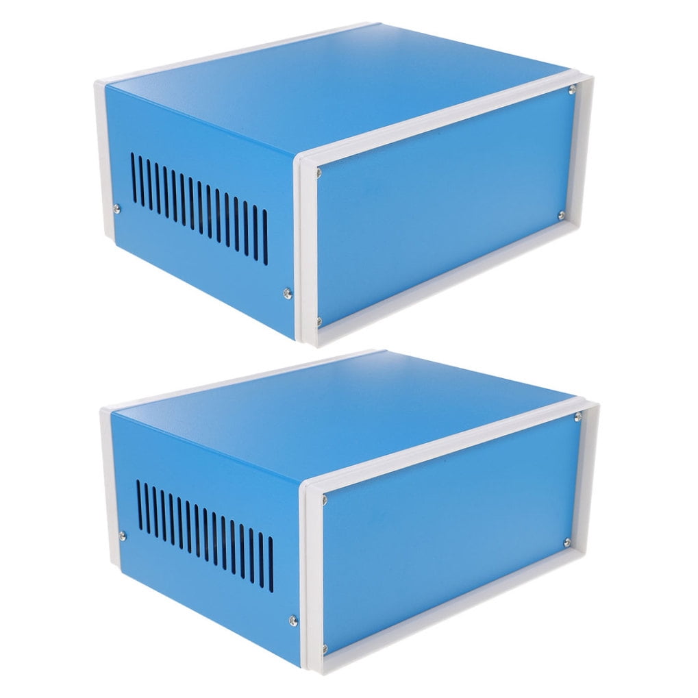 Masteelf 2pcs Electronic Project Enclosure Case Metal Junction Box Housing for Industrial and Outdoor Environments Ensuring Circuit Safety