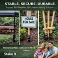 thumbnail image 5 of Stake It Heavy-Duty No-Dig Landscape Ground Anchor, Post Support for Trellis, Signs & Outdoor Structures, 2pk, 5 of 10