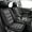 Black&Grey, variant on LAONNVIR Front Car Seat Covers,Black Leather Car Seat Protectors,Luxury Auto Interior Accessories,Custom Fit fo Honda Accord 2003-2017,Black&Grey