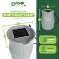 thumbnail image 2 of FCMP Outdoor Catalina 45 Gallon Rain Catcher Barrel w/ Hose, Light Granite, 2 of 11