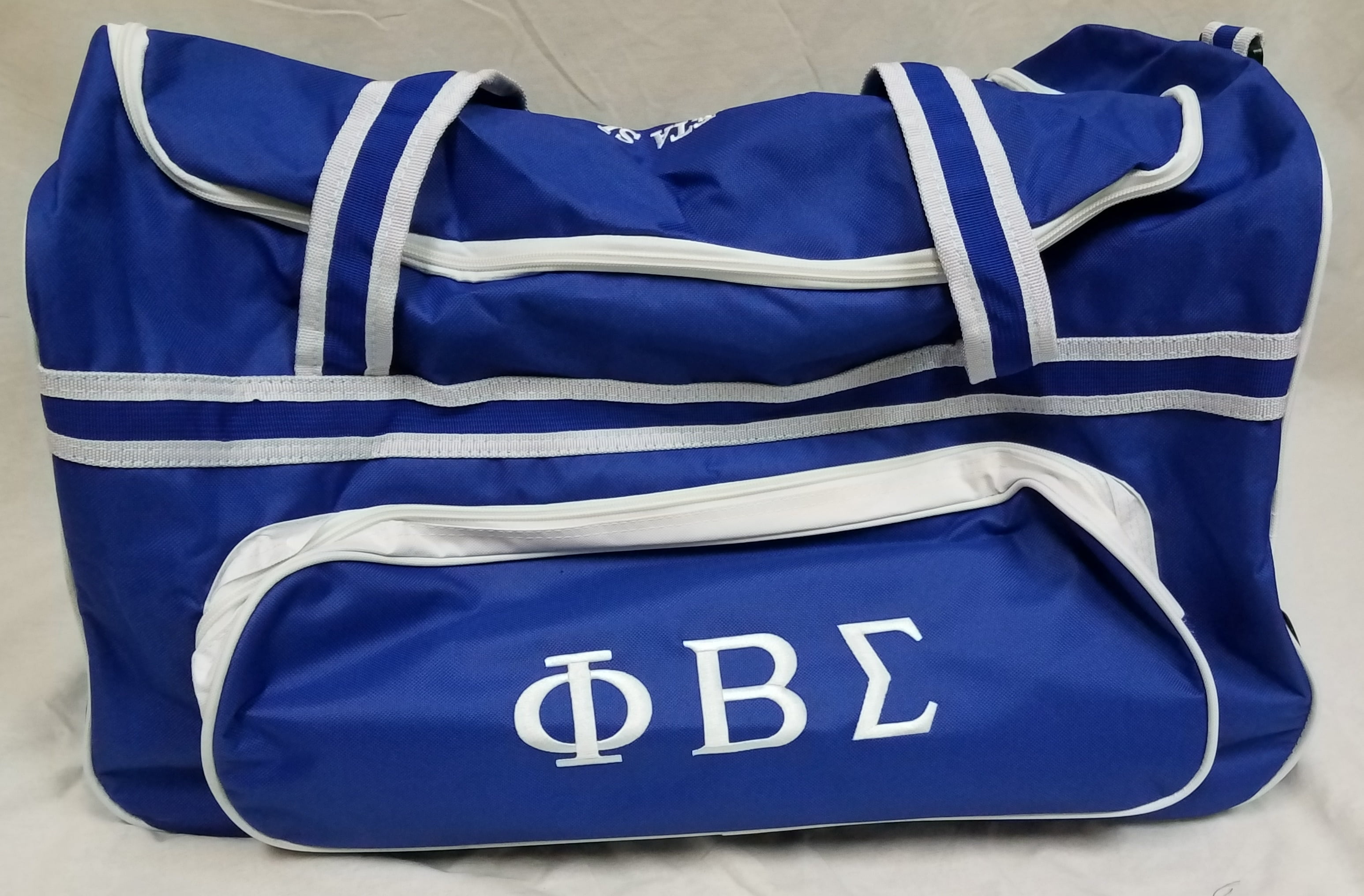 blue trolley bag