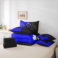 thumbnail image 6 of jejeloiu Romantic Valentine'S Day 7-Piece Twin Bedding Sets,Cute Cat Kitten Bedding Comforter Set,Deepblue Black Sheet Sets For Girls,Ultra Soft Home Decor Reversible, 6 of 8