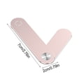 thumbnail image 4 of Cateissary Soporte para teléfono portátil de aleación de aluminio, soporte autoadhesivo desmontable, estante de almacenamiento para teléfono Teléfono y Comunicación Rosado, 4 of 6